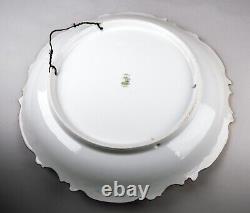 Antique Limoges Hand Painted Game Bird Charger Plate 13 Signed A. Broussillon