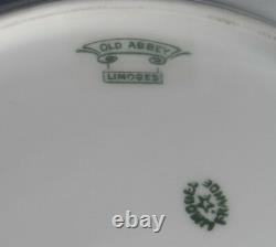 Antique Limoges Hand Painted Mistletoe & Green Leaves Porcelain Cabinet Plate