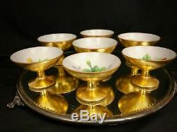Antique Limoges Hand Painted Sherbet Punch Cups 7