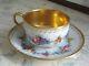 Antique Limoges Hand Painted Small Cup Saucer Signed By Artist