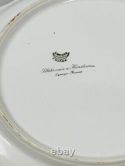 Antique Limoges Handpainted Roses Bowl 1900s, Artist Signed, 10 1/2