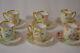 Antique Limoges Handpainted Signed Set Of 6 Demitasse Cups With Saucers