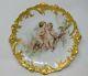 Antique Limoges Porcelain Plate Of Cherubs Or Angles 9 1/2