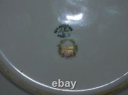 Antique Limoges Pouyat Porcelain Set- 2 Plates & 1 Salad Plate Honeysuckle Gold