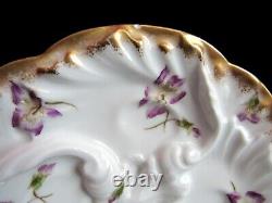 Antique Oyster Plates Chas Field Haviland MATES