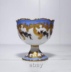Antique Royalty Limoges France ELITE Hand Painted Gold Gilt Egg Cup Holder