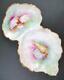 Antique T&v Limoges Divided Seafood Dish, Oyster Plate Hp Fancy Shells