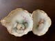 Antique T&v Limoges Divided Oyster Seafood Dish Sea Shells With Gilded Edge