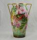 Antique T&v Limoges Tressemann & Vogt Hand Painted Vase 11 Artist Signed France