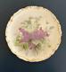 Antique T & V Tressemann & Vogt Limoges Hand Painted Charger Plate Lilacs