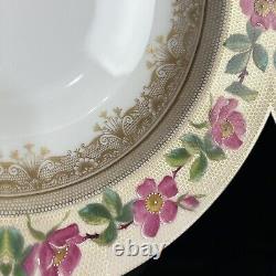 Antique Tressemanes & Vogt Limoges France Soup Plates (11) Hand-Painted Gilt