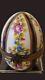 Antique Vintage Limoges Porcelain Bowl, Egg Box Bonbonier With Hand-painted Rose