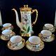 Antique Porcelain Limoges White's Art Co Of Chicago Coffee Set