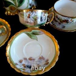 Antique porcelain LIMOGES White's Art Co of Chicago Coffee set