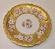Atq B&h Limoges France Hand Painted Heavy Gold Apple Blossom 9 Cabinet Plate