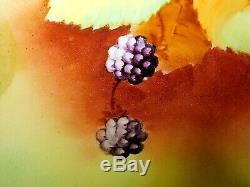 BLACKBERRY T & V Limoges Centerpiece hand painted by Pickard Artist Signed