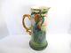 Beautiful 1915 Large Limoges Porcelain Hand Painted Peacock Pitcher Jpl Signed