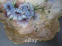 Beautiful Antique CH Field Haviland Limoges CFH / GDM Hand Painted Tray/Platter