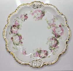 Beautiful Antique Limoges France Coronet Charger Hand Painted Signed Exc. Cond