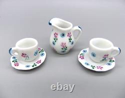 Beautiful Antique Miniature Hand Painted Limoges Coffee Set