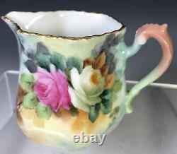 Beautiful Hand Painted Roses Tea set