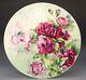 Beautiful Limoges Hand Painted Roses Charger 14
