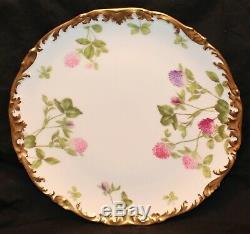 Beautiful Limoges Hand Painted Thistle 7 Piece Set
