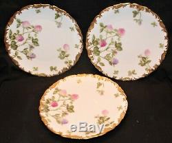Beautiful Limoges Hand Painted Thistle 7 Piece Set