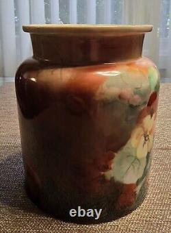 Beautiful T & V Limoges Vase/Pot. Hand Painted