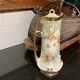 Beautiful C. 1920 Elite Works Limoges France Hand Painted 9 3/4 Lidded Pitcher
