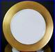 Bernardaud Limoges France Phoebe White- Gold Dinner- 12 Charger Plates Set (2)