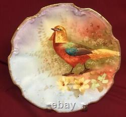 Blakeman & Henderson Set of (4) 9 1/2 Hand Painted Game Bird Cabinet Plates