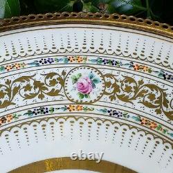 Bronze Mounted Table with Hand Painted Floral Porcelain Top Limoges France 22