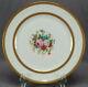 Ca Limoges Hand Painted Signed Mireille Pink Rose Floral Gold 10 3/8 Inch Plate