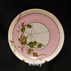 CFH Haviland Cup & Saucer Butterfly Handle Hops & Spider Web 1868-1881 Limoges