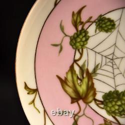 CFH Haviland Cup & Saucer Butterfly Handle Hops & Spider Web 1868-1881 Limoges