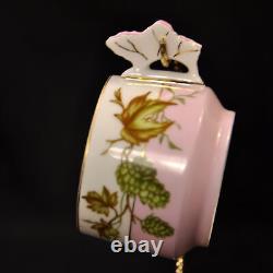 CFH Haviland Cup & Saucer Butterfly Handle Hops & Spider Web 1868-1881 Limoges