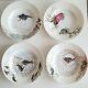 C. 1880's Haviland Limoges France Hand Painted 8.5 Sea Life Fish Luncheon Plates
