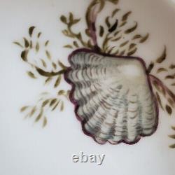 C. 1880's Haviland Limoges France Hand Painted 8.5 Sea Life Fish Luncheon Plates