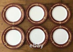 Chantal Mirabaud Hand Painted Limoges France Set of 6 Plates