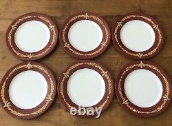 Chantal Mirabaud Hand Painted Limoges France Set of 6 Plates