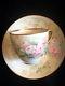 Charming T&v Limoges Handpainted Demitasse Cup And Saucer