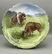 Coronet Limoges Bison Scenic Plate, Hand-painted, Signed By Artist Prade