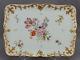 D&co Limoges Hand Painted Dresden Style Floral & Gold Dresser Tray C. 1894-1900