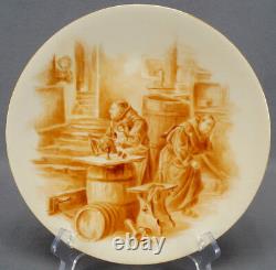 D&Co Limoges Hand Painted Signed EC Darby Prior Comes to Hamburg 9 1/8 Plate