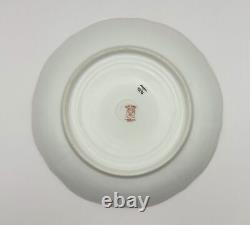 Elite Works Limoges Hand-Painted Plate with Pink Floral Design & Gold Accents