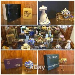 Estate lot 18 Limoges made in France trinket Boxes Signed Hand Painted Mix Lot
