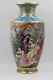 Exquisite Limoges France Paris Hand Painted Gold Encrusted & Jewels Vase Wow