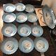 Fish Set Of Haviland France Limoges B. Albert Hand-painted Tray And Plates