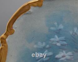 Flambeau Limoges 10.5 Charger Plate Hand Painted Pears Grapes Signed May